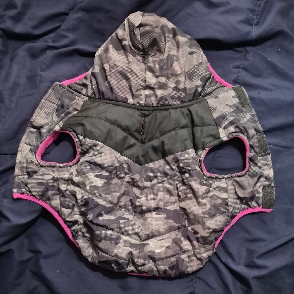 Camouflage Pet Jacket with Hood